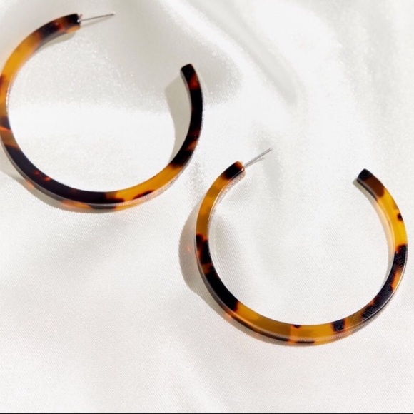 Urban Outfitters Jewelry - Tortoise hoop earrings from Urban Outfitters